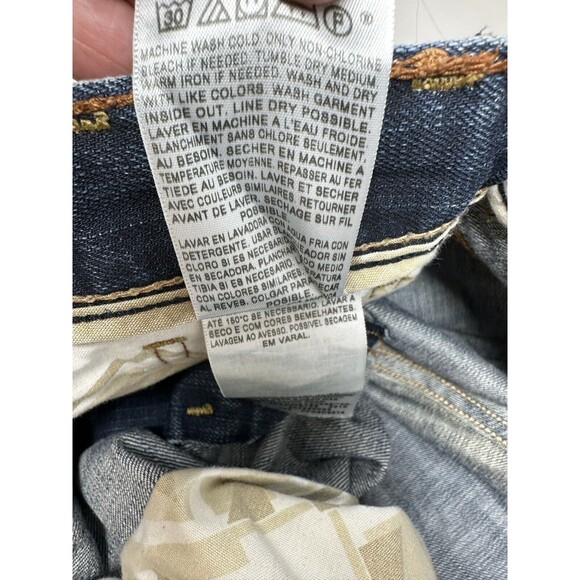 Vintage Levis Silver Tab Jeans Blue Black Denim Bootcut Y2K Western Mens 34x29 - Picture 8 of 14